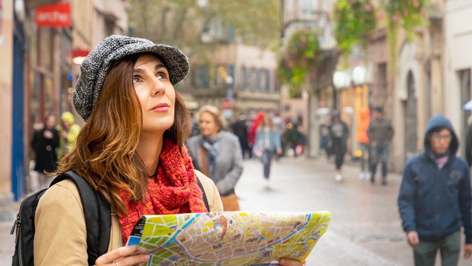 A lady trying to Manage Travel Anxiety