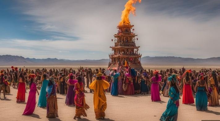 image of festival on going